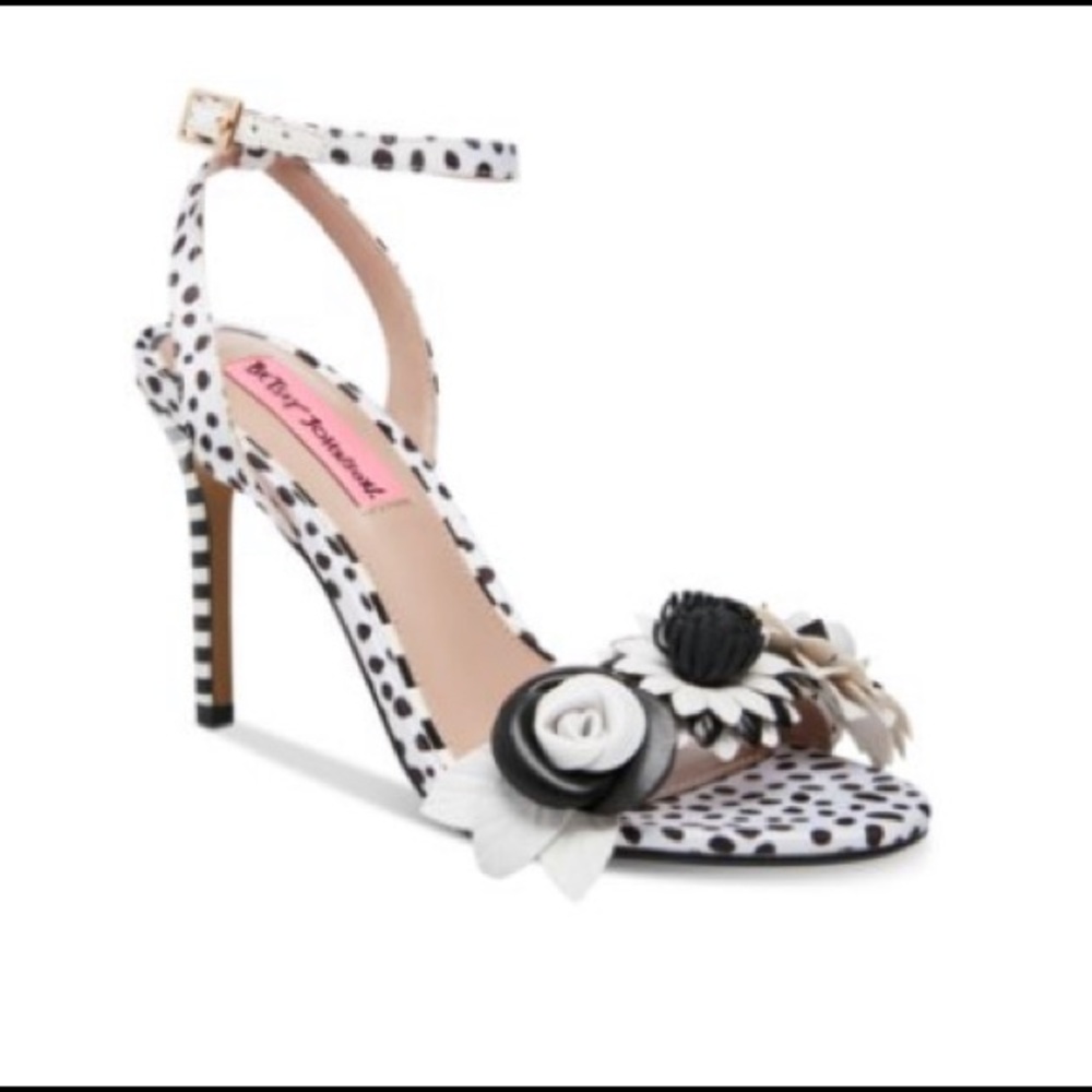 Betsey Johnson floral sandal.